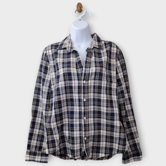Frank & Eileen Shirt Women's Medium Multicolor Windowpane Grid Barry Button Up - Picture 1 of 12
